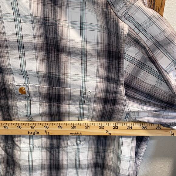 Carhartt Men's Shirt 2XL Regular Fit Long Sleeve Button Down - Picture 7 of 8